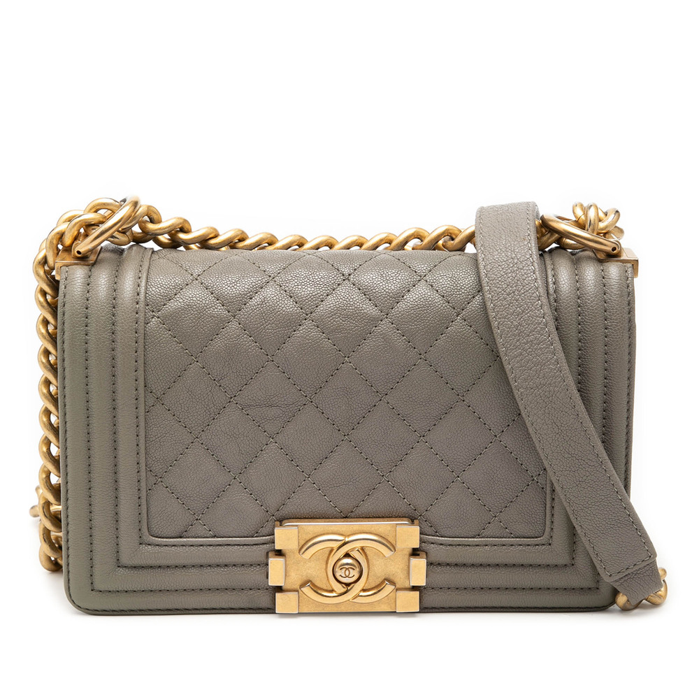 Pre-Loved Chanel Small Quilted Caviar Boy Flap
